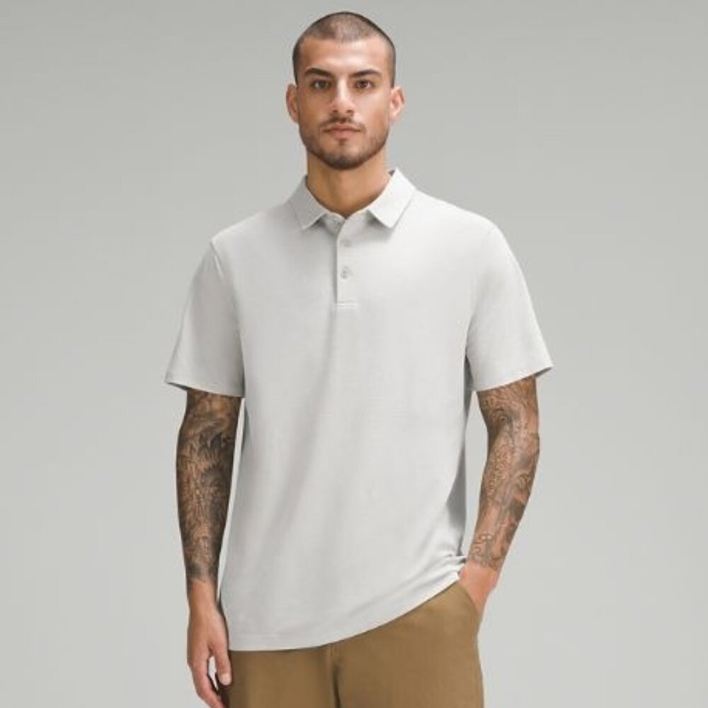 Lululemon Men's Evolution Short-Sleeve Polo Shirt *Pique - White